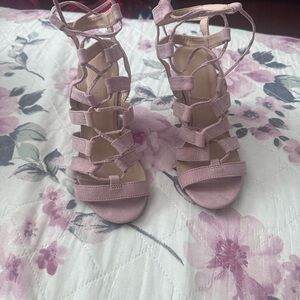 Charlotte Russe Lavender Strappy Heels